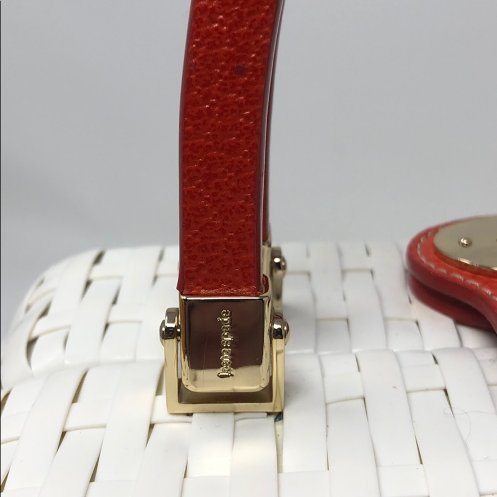 NWT Kate Spade Alison White Orange Handbag - Picture 3 of 10